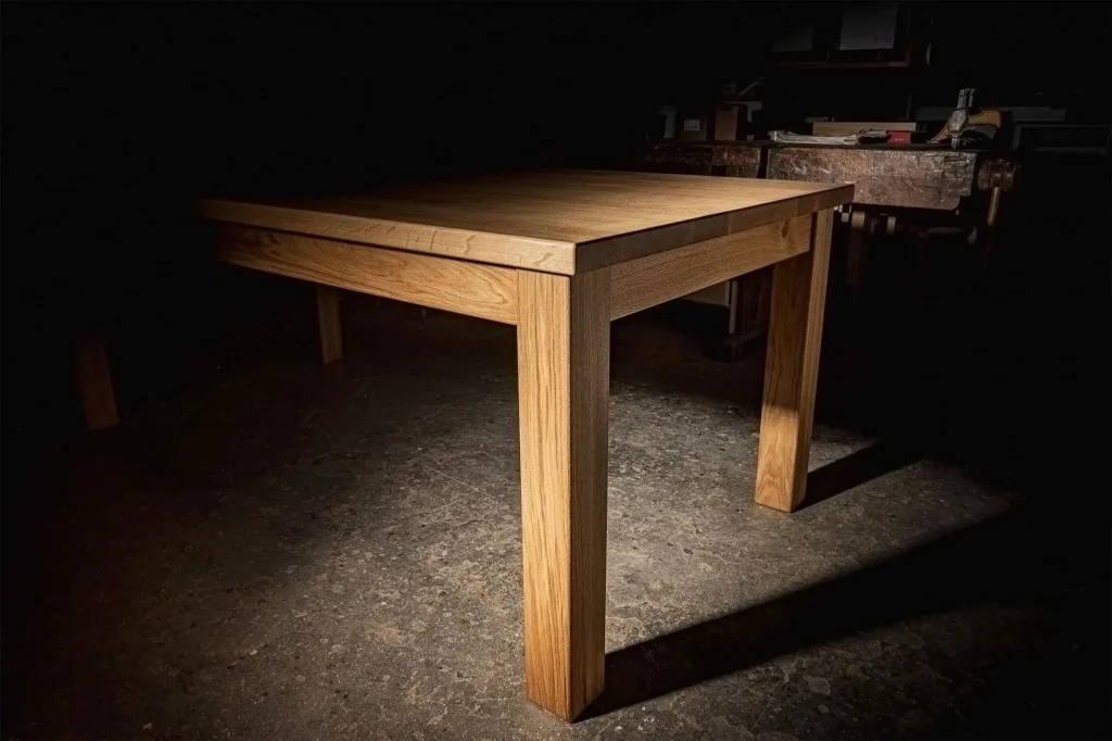 Ručně vyráběný masivní dřevěný stůl na míru